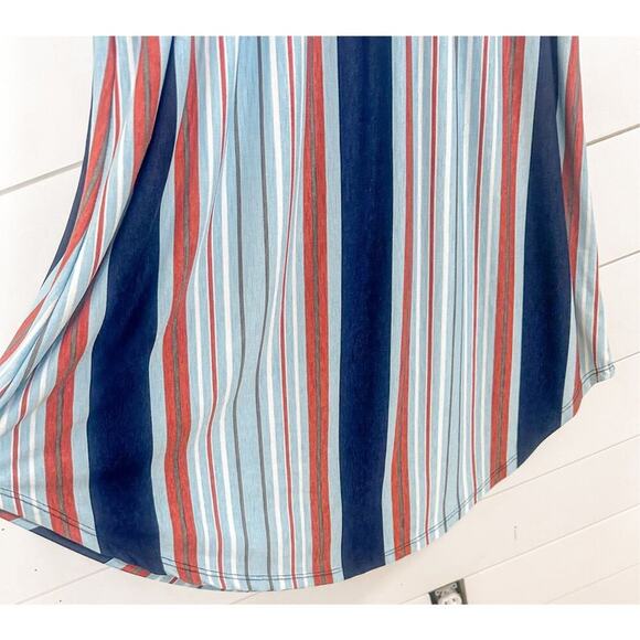 New Eloges Women's Sleeveless Striped Knit Pullover Tank Dress Multicolor Small - Picture 4 of 12